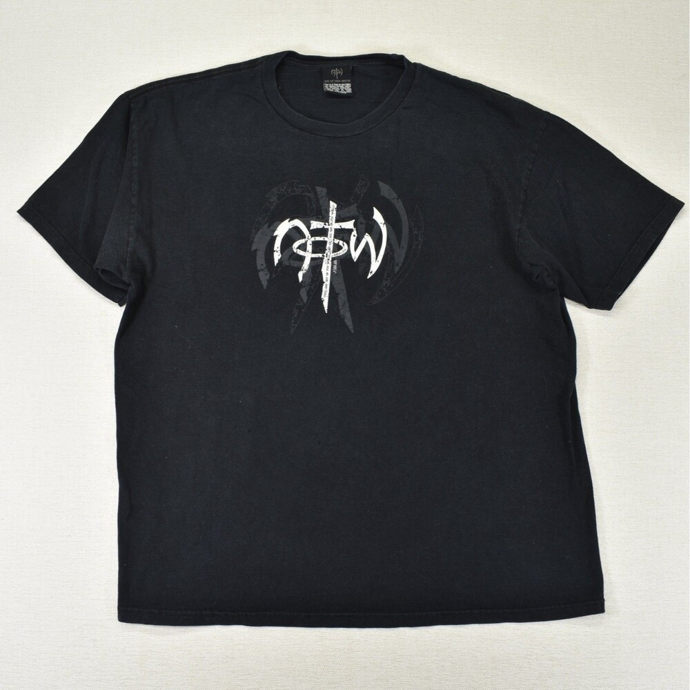 Not Of This World Christian T Shirt Mens XL Black NOTW Faith Jesus Thrashed